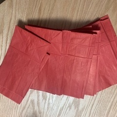 ラッピング　紙袋 角底袋 未晒無地 赤 緑 小袋 小分けの画像