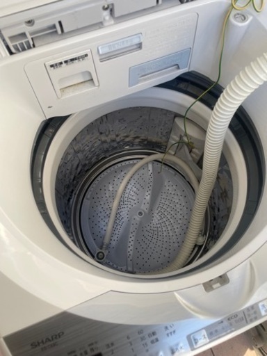 SHARP シャープ 全自動洗濯機 ES-TX8C-W 8kg 2018年