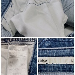꒰ikka꒱タイト デニム パンツ ストレート ジーンズ ボトムス ジーパンの画像