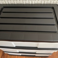◾︎新品◾︎日本製◾︎ワイド収納ケース３段◾︎プラスチックチェスト◾︎マックスジャパン◾︎の画像