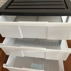 ◾︎新品◾︎日本製◾︎ワイド収納ケース３段◾︎プラスチックチェスト◾︎マックスジャパン◾︎の画像