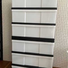 ◾︎新品◾︎日本製◾︎ワイド収納ケース３段◾︎プラスチックチェスト◾︎マックスジャパン◾︎の画像