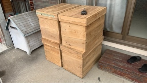 ［取引完了］茶箱 4個　昭和レトロ¥2000〜／個