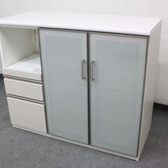 現行モデル ニトリ カウンターポスティア 幅120 ハイグロスホワイト