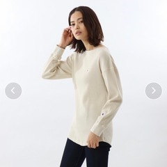新品試着のみ Champion レディースロングスリーブチュニックシャツの画像