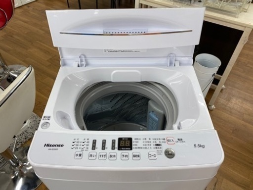 I749 ★ Hisense 洗濯機 （5.5㎏）★ 2020年製 ⭐動作確認済⭐クリーニング済