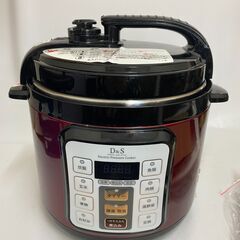 電気圧力鍋 圧力鍋 D&S 佐藤商事 家庭用マイコン電気圧力鍋 レッド 2.5L タイマー機能 簡単 便利 時短の画像