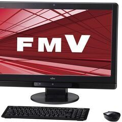 大画面　23インチ　液晶一体型パソコン　Win10　富士通　FM...