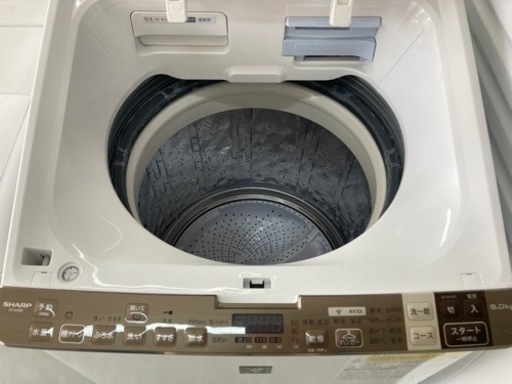 SHARP シャープ　ガラストップ プラズマクラスター搭載 8Kg　洗濯機  リサイクルショップ宮崎屋　住吉店　22.12.2 y