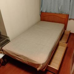 シングルベッド＆マットレス差し上げますの画像