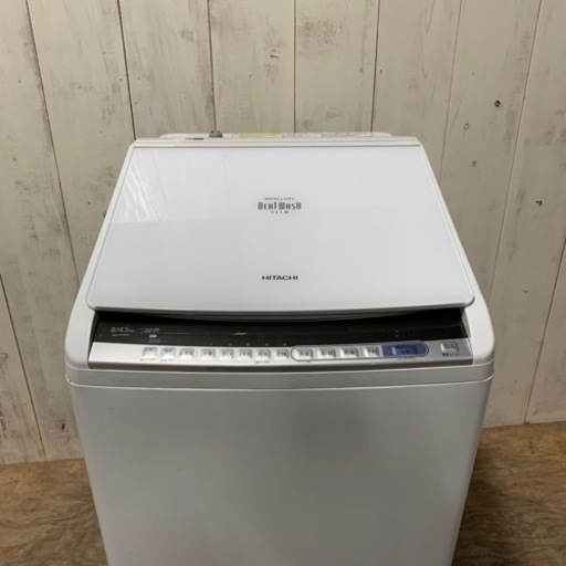 12/9終【一部難有】2019年製 洗濯乾燥機 HITACHI BEAT WASH 8.0㎏ 菊MZ