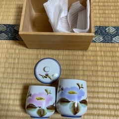 最終値下げ　九谷焼　湯呑み　夫婦　2個セットの画像