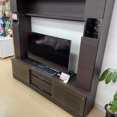 ハイタイプテレビ台☆テレビボード☆ダークブラウン☆収納たっぷり【こちらは店舗です。浜村鹿野温泉ICから3分 買取本舗 宮本リサイクル 営業時間９～１９時 定休日水曜のみ←連絡できませんm(_ _)m】