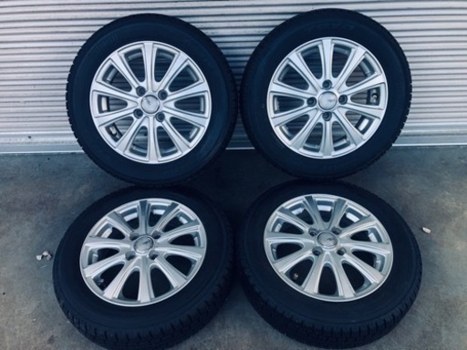 冬タイヤ　155/65R14 軽自動車用アルミ付日本製スタッドレス バリ山4本組