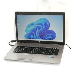 17.3型ワイド ノートパソコン HP 470 G1 中古動作良品 第4世代 Core i3 4GB DVD Webカメラ Windows11 Office 即使用可