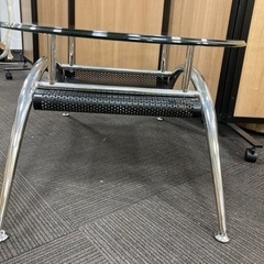 【中古品】M52 ニトリ ガラステーブル ローテーブルの画像