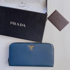 PRADA プラダ 長財布　ロゴ　サフィアーノ