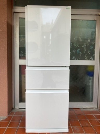 三菱　冷蔵庫　MR-C33F-WHE 21年製　330L