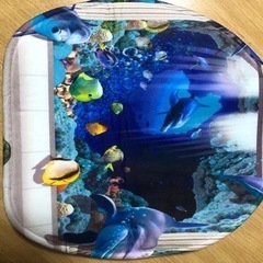 トイレ、バスマット&シャワーカーテン4点セット✨値下げしました。の画像