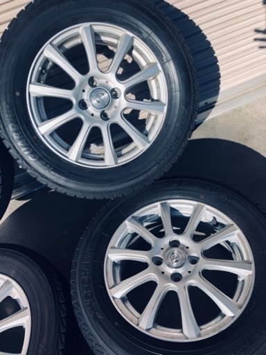 冬タイヤ 195/65R15 カローラ等用アルミ付きスタッドレス バリ山4本組