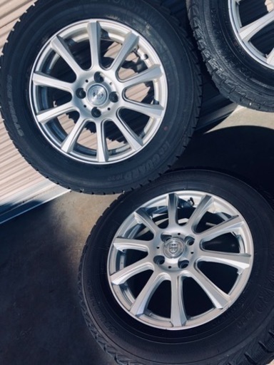 冬タイヤ 195/65R15 カローラ等用アルミ付きスタッドレス バリ山4本組