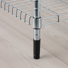 【美品・急募】ikea OMAR オマル シルバー スチールラック 2つセットの画像