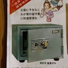 無料 A4ファイルが入る耐火金庫【配送も可能】の画像