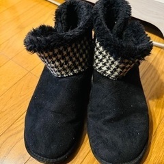 ハリスツイード ムートンブーツ