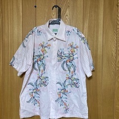 ⭐︎お取引中⭐︎値下げメンズ　かりゆしウェアL②