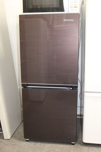 ★特別価格  21年製 美品！★Hisense ハイセンス 冷凍冷蔵庫 (HR-G13B-BR) 134L 2ドア 販売★大田区、品川区 配送・設置無料★店頭取引歓迎