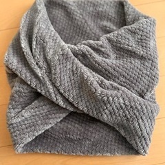 ※お取引中※【中古品】スヌード(リングマフラー)  グレーの画像