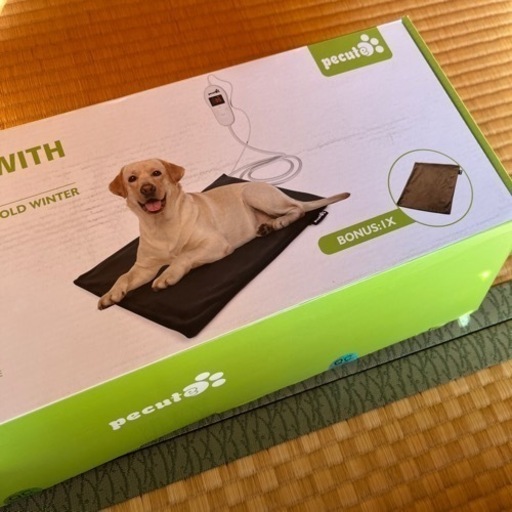 寒さ対策に！ホットカーペット 猫 犬 小動物用  厚手 Lサイズ  カバー付き