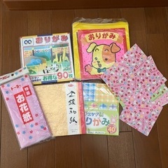 おりがみ、お花紙