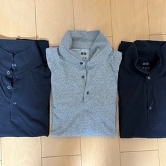 ユニクロ メンズ 長袖ポロシャツ 