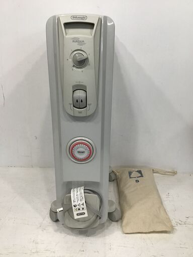 22Y009 ジ5 DeLonghi デロンギ オイル・ラジエターヒーター L字型フラット フィン8枚 R730812EF 中古