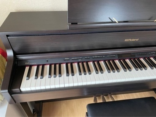【引き取り予定】Roland HP605 電子ピアノ　88鍵盤　椅子セット　良品