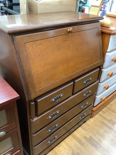 ライティングビューロー　越後民芸　ブラウン