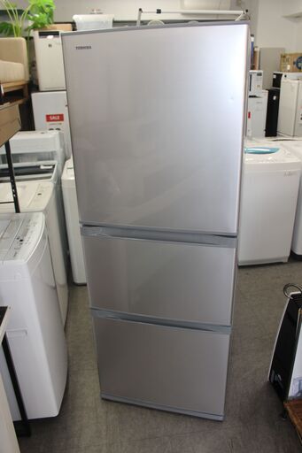 ★特別価格 大幅値下げ！ ★TOSHIBA 東芝 冷凍冷蔵庫 (GR-K33S-S) 330L 18年製 販売★大田区、品川区 配送・設置無料★店頭取引歓迎