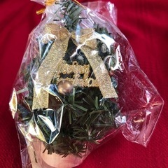 【新品】クリスマス飾り（ゴールドリボン）の画像