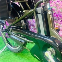 ❸4539子供乗せ電動自転車ヤマハ3人乗り新品20インチ良好バッテリーの画像