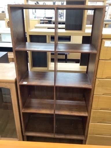 オープンラック　ダークブラウン