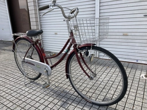 【26インチ自転車】変速なし　前後タイヤ、前かご新品❗️若林自転車　浜大津店　SALE中❗️