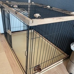 アイリスオーヤマ ウッディサークル PWSR-1280 ブラウン 中型犬用の画像