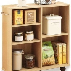 アイリスオーヤマ　棚　キッチンワゴンの画像