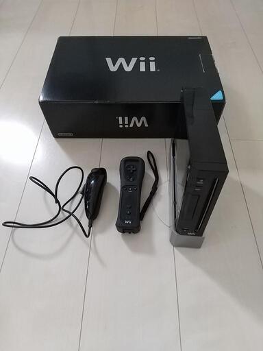 【値下げ】Wii クロ 箱付 美品