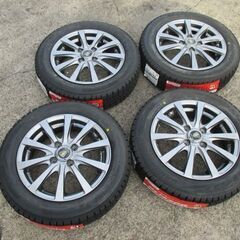 【取付交換】軽自動車 155/65R14 新品スタッドレスタイヤ&中古アルミセット ブリジストン VRX2の画像