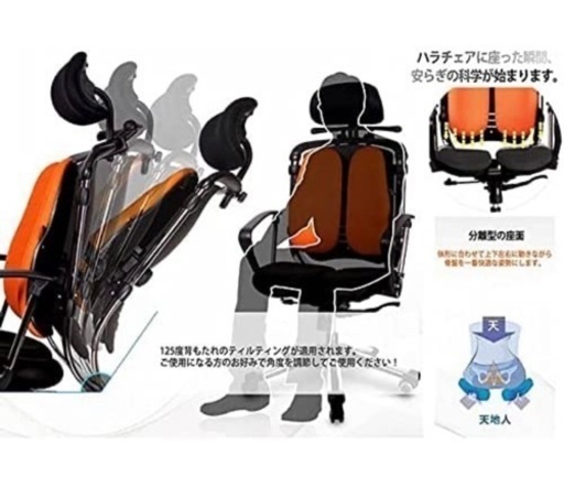 【大幅値下げ】Hara Chair ハラチェア ニーチェ 《標準モデル》グレー　腰痛対策