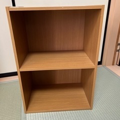 カラーボックス2段の画像