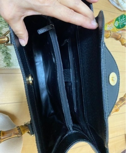 グッチ　バンブー黒バック　