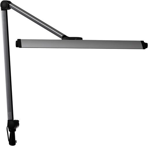 山田照明 Z-LIGHT LEDデスクライト シルバー 直下照度3242Lx 7段階調光機能付き Z-208LEDSL